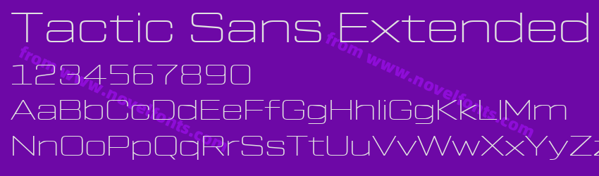 Tactic Sans Extended ThinPreview Tactic Sans Extended ThinPreview