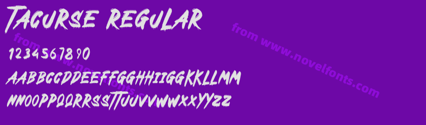Tacurse RegularPreview Tacurse RegularPreview