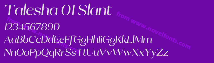 Talesha 01 SlantPreview Talesha 01 SlantPreview