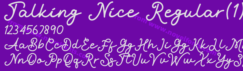 Talking Nice RegularPreview Talking Nice RegularPreview