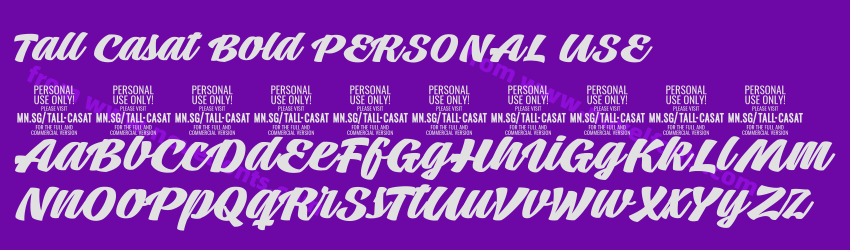 Tall Casat Bold PERSONAL USEPreview Tall Casat Bold PERSONAL USEPreview