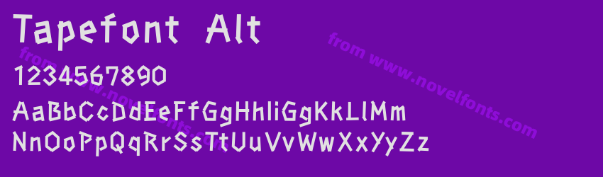 Tapefont AltPreview Tapefont AltPreview