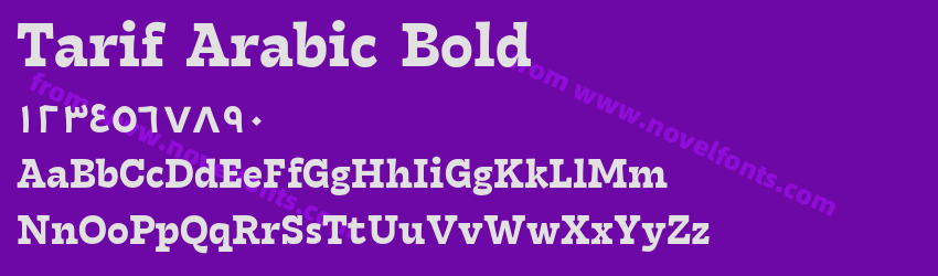 Tarif Arabic BoldPreview Tarif Arabic BoldPreview