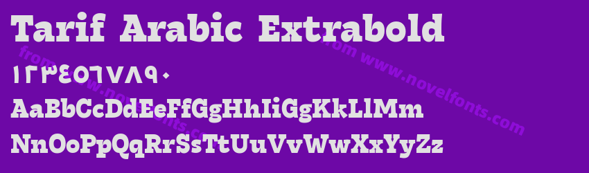 Tarif Arabic ExtraboldPreview Tarif Arabic ExtraboldPreview