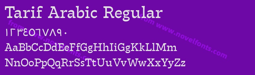 Tarif Arabic RegularPreview Tarif Arabic RegularPreview