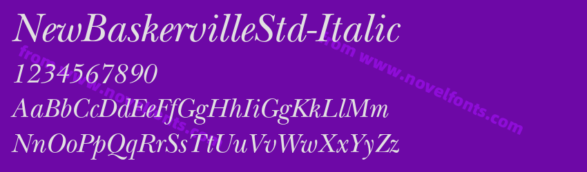 New Baskerville Std ItalicPreview