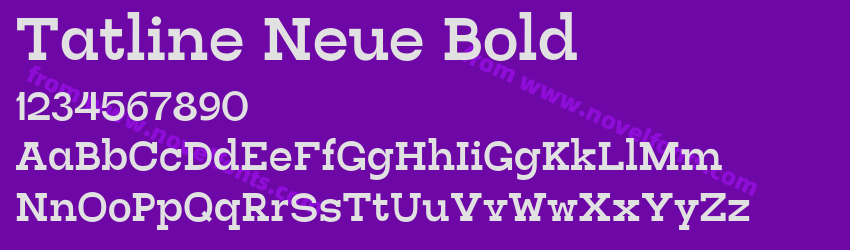 Tatline Neue BoldPreview