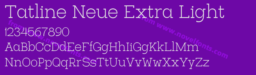 Tatline Neue Extra LightPreview Tatline Neue Extra LightPreview