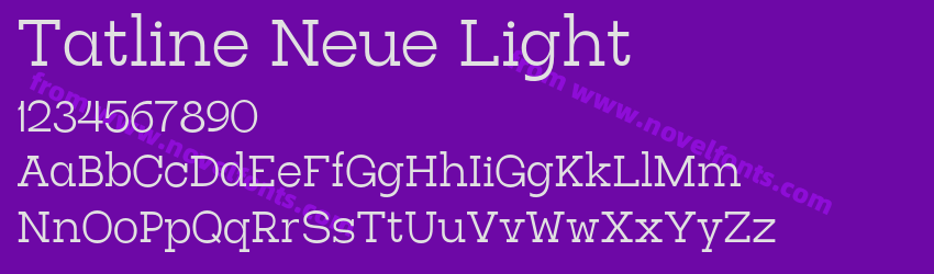 Tatline Neue LightPreview Tatline Neue LightPreview