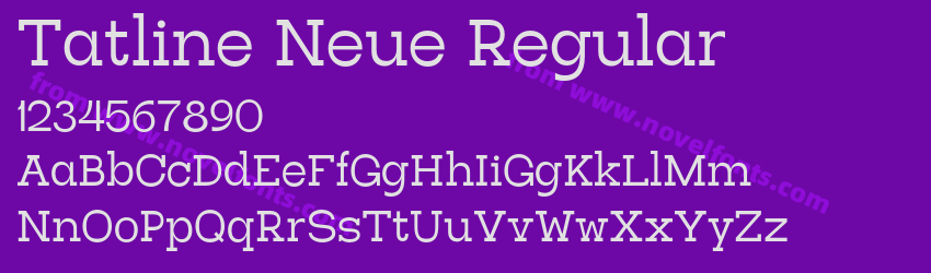 Tatline Neue RegularPreview Tatline Neue RegularPreview
