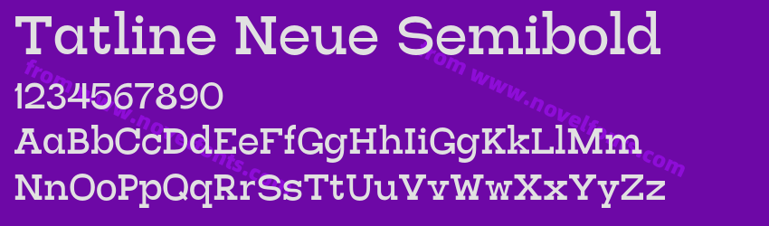 Tatline Neue SemiboldPreview Tatline Neue SemiboldPreview