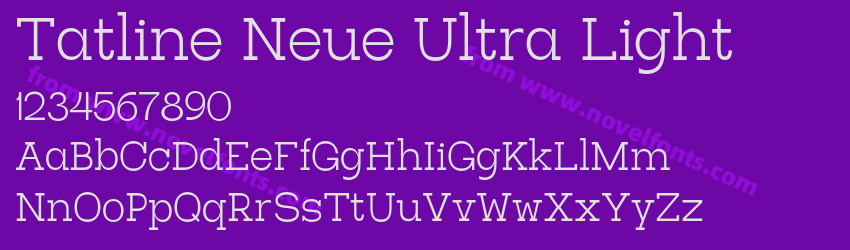 Tatline Neue Ultra LightPreview Tatline Neue Ultra LightPreview