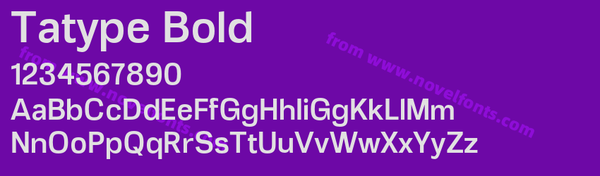 Tatype BoldPreview Tatype BoldPreview