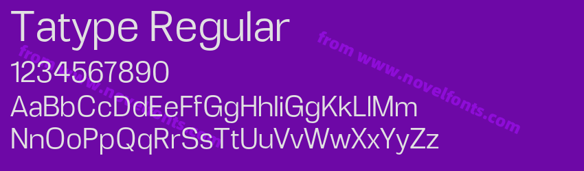Tatype RegularPreview Tatype RegularPreview