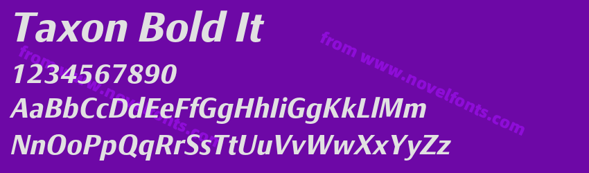 Taxon Bold ItPreview Taxon Bold ItPreview