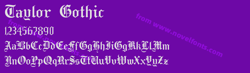 Taylor GothicPreview