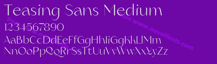 Teasing Sans MediumPreview