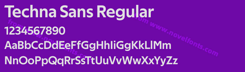 Techna Sans RegularPreview Techna Sans RegularPreview