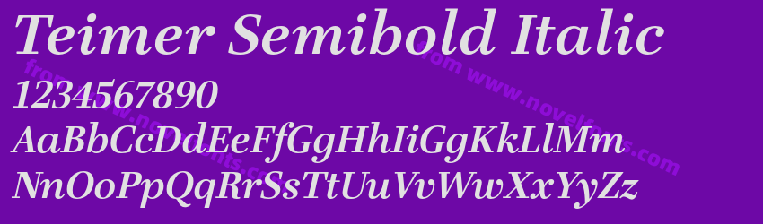 Teimer Semibold ItalicPreview Teimer Semibold ItalicPreview