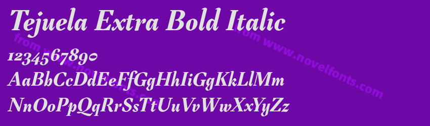 Tejuela Extra Bold ItalicPreview Tejuela Extra Bold ItalicPreview