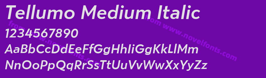 Tellumo Medium ItalicPreview Tellumo Medium ItalicPreview