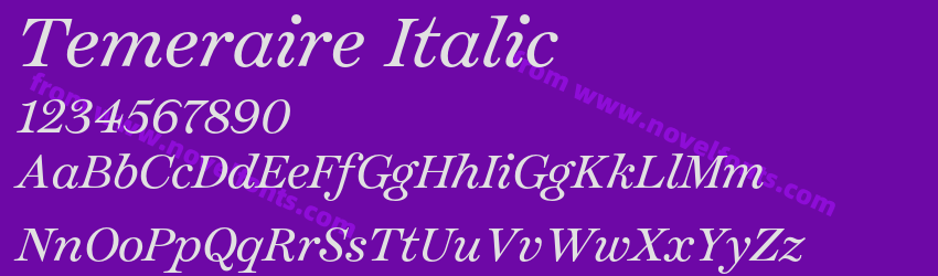 Temeraire ItalicPreview