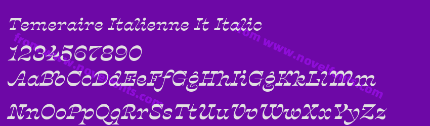 Temeraire Italienne It ItalicPreview Temeraire Italienne It ItalicPreview