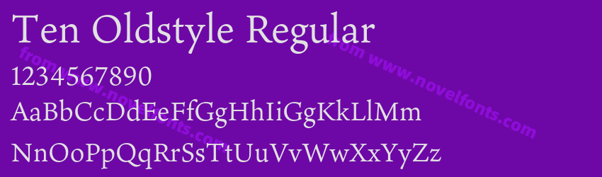 Ten Oldstyle RegularPreview Ten Oldstyle RegularPreview