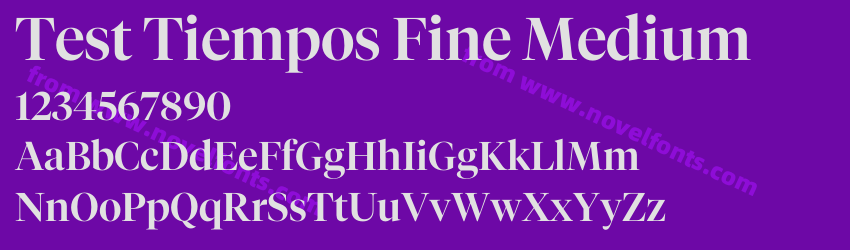 Test Tiempos Fine MediumPreview