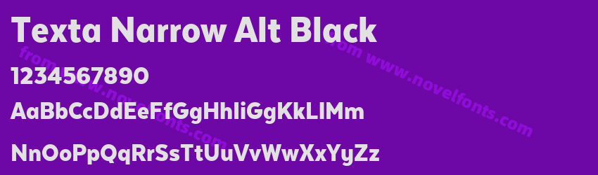 Texta Narrow Alt BlackPreview Texta Narrow Alt BlackPreview