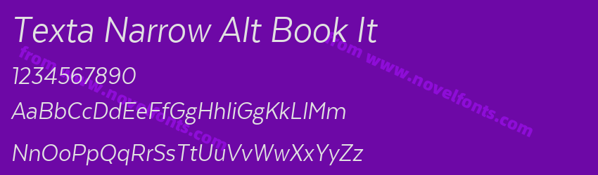 Texta Narrow Alt Book ItPreview Texta Narrow Alt Book ItPreview