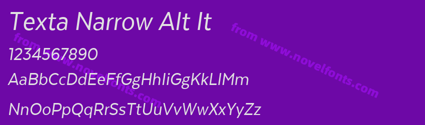 Texta Narrow Alt ItPreview Texta Narrow Alt ItPreview