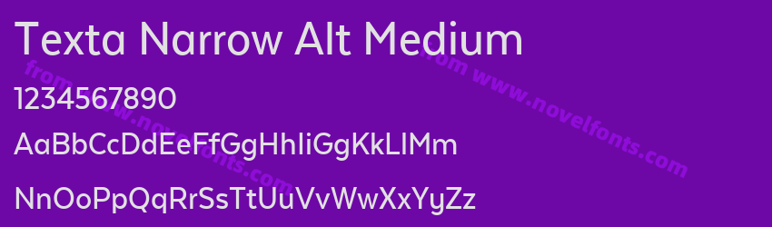 Texta Narrow Alt MediumPreview Texta Narrow Alt MediumPreview