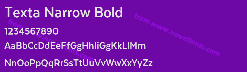 Texta Narrow BoldPreview Texta Narrow BoldPreview