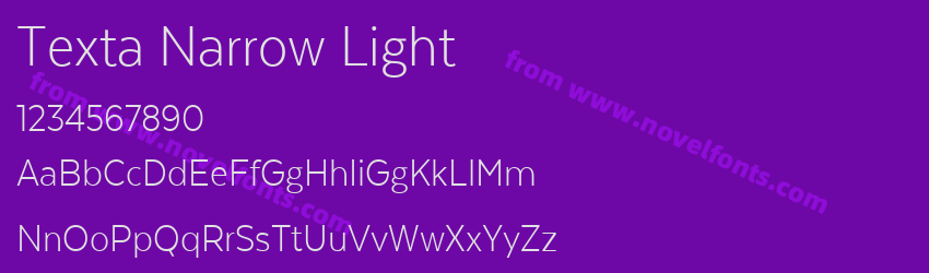 Texta Narrow LightPreview Texta Narrow LightPreview