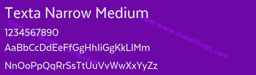 Texta Narrow MediumPreview Texta Narrow MediumPreview