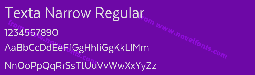 Texta Narrow RegularPreview Texta Narrow RegularPreview