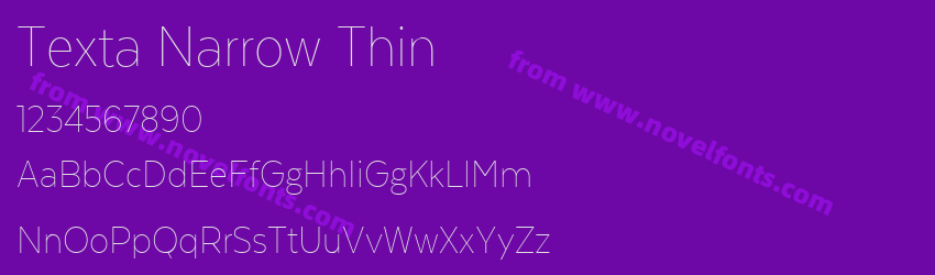 Texta Narrow ThinPreview Texta Narrow ThinPreview