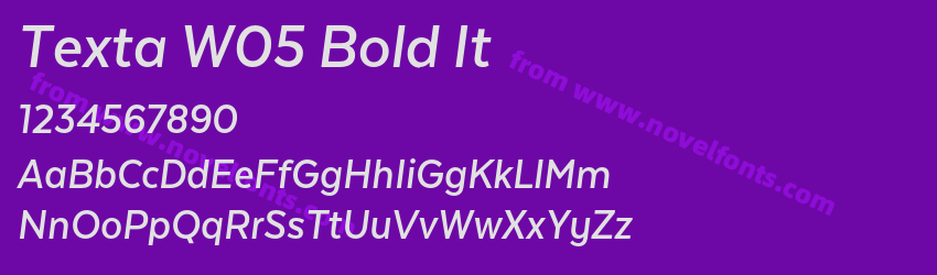 Texta W05 Bold ItPreview Texta W05 Bold ItPreview