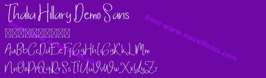 Thalia Hillary Demo SansPreview Thalia Hillary Demo SansPreview