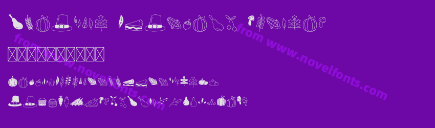 Thankful Dingbats RegularPreview Thankful Dingbats RegularPreview
