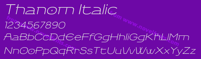 Thanom ItalicPreview Thanom ItalicPreview
