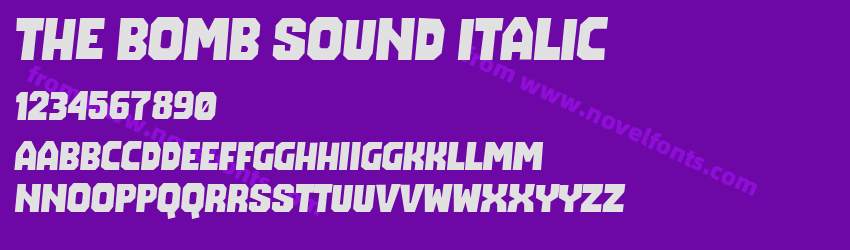 The Bomb Sound ItalicPreview
