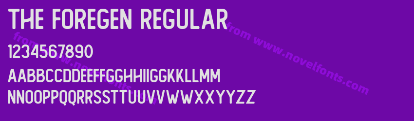 The Foregen RegularPreview The Foregen RegularPreview