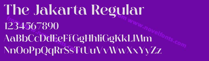 The Jakarta RegularPreview The Jakarta RegularPreview