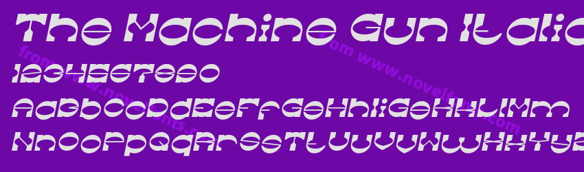The Machine Gun ItalicPreview The Machine Gun ItalicPreview