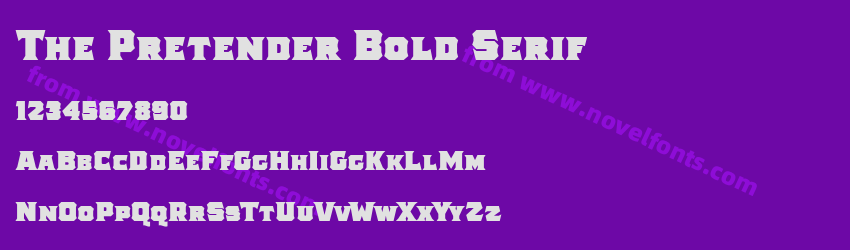 The Pretender Bold SerifPreview The Pretender Bold SerifPreview