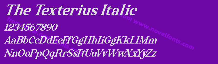 The Texterius ItalicPreview The Texterius ItalicPreview