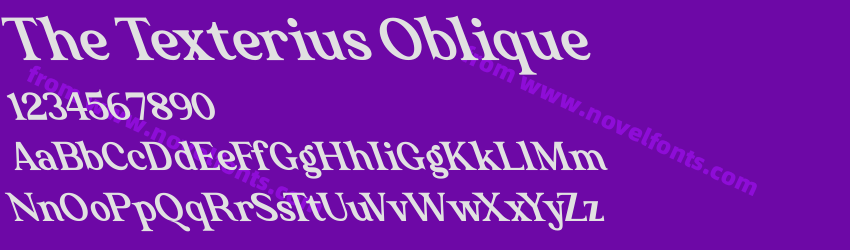 The Texterius ObliquePreview The Texterius ObliquePreview