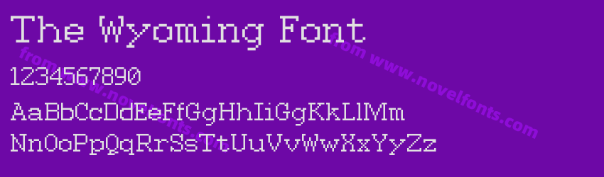 The Wyoming FontPreview The Wyoming FontPreview